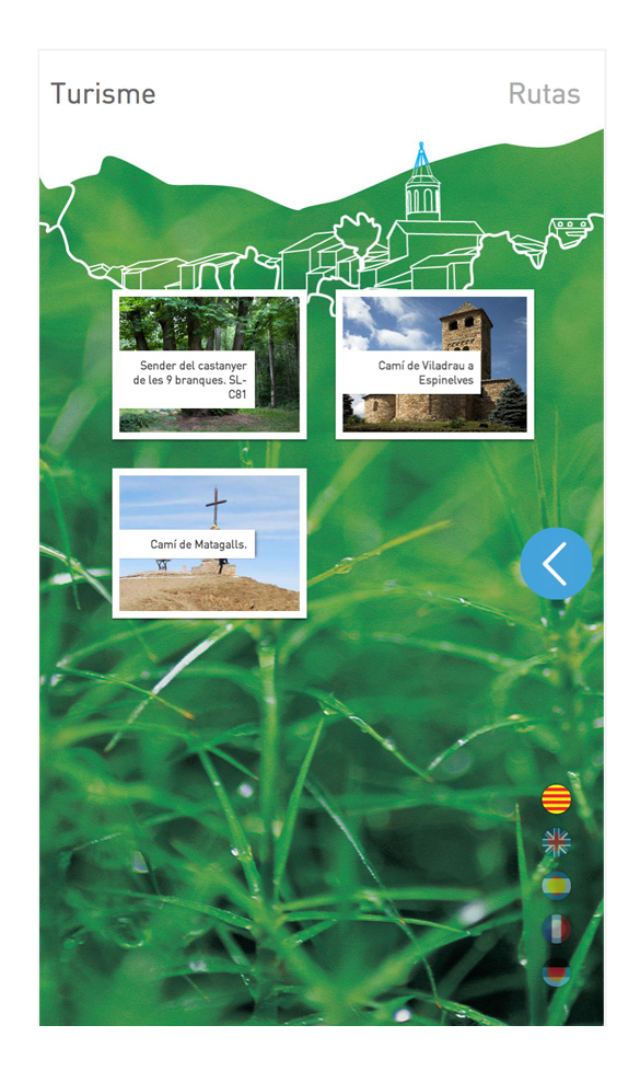 Viladrau interactive tourism information touch screen