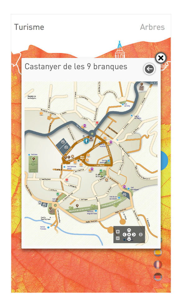 Viladrau interactive tourism information touch screen