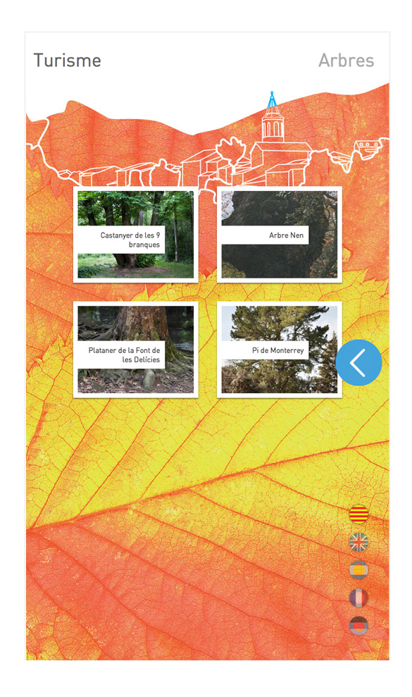 Viladrau interactive tourism information touch screen