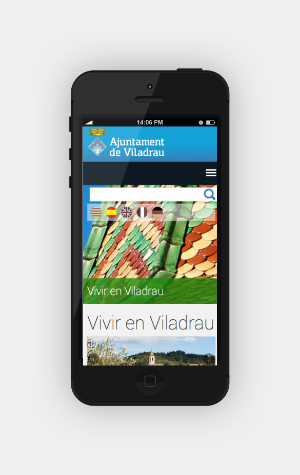 Web design for Viladrau city hall