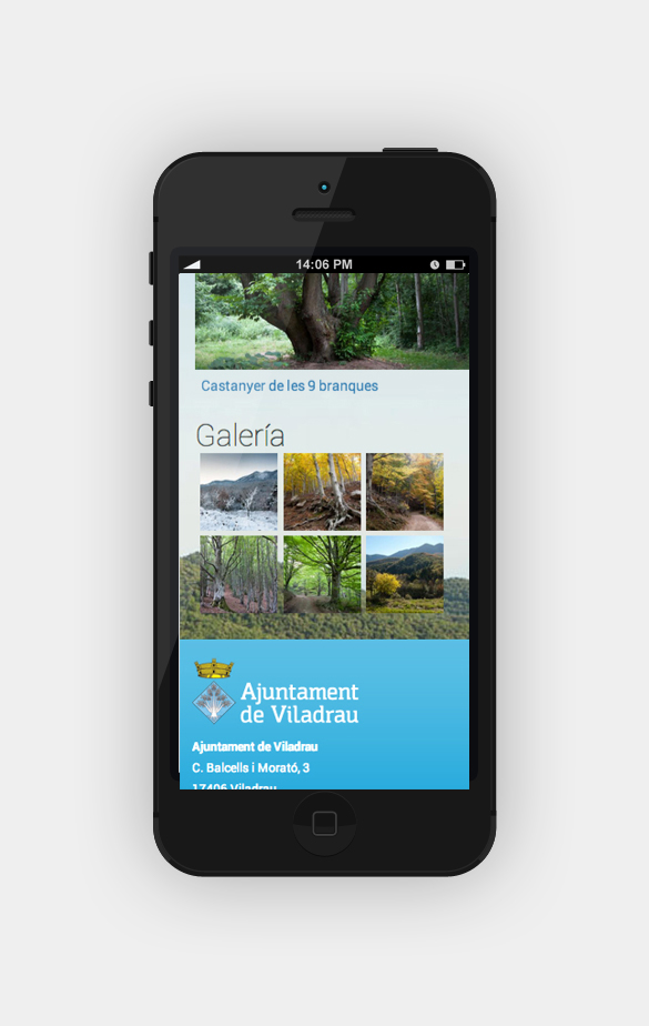 Web design for Viladrau city hall